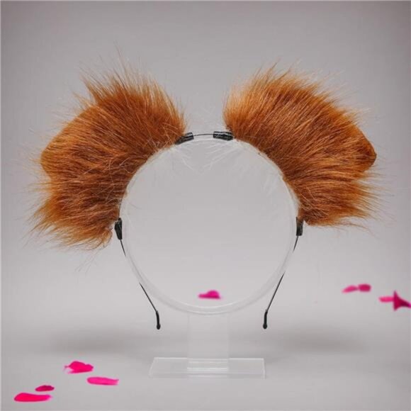 Cosplay Fox Wolf Bear Cat Dog Ears Headband Hairband Hair Hoop Clips - Picture 3 of 8